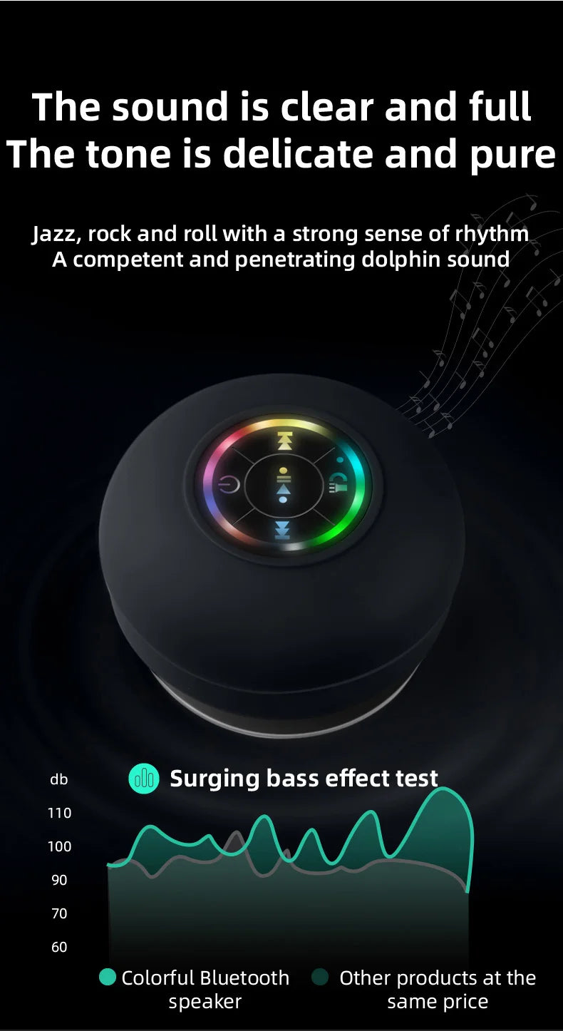 Portable Waterproof Bluetooth Shower Speaker