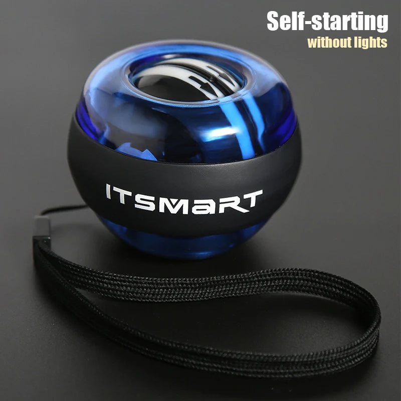 LED Wrist Ball Centrifuge Gyro Wrist Press Automatic Start Range Gyro Ball Arm Hand Muscle Strength Forearm Trainer Fitness Equi