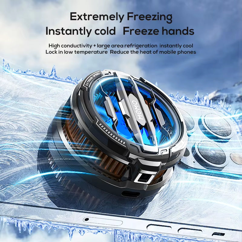 Mobile Phone Cooler Universal Magnetic Cooling Fan Case Radiator for Iphone 15 Pro Max Xiaomi 14 Portable Phone Cool Heat Sink