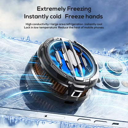 Mobile Phone Cooler Universal Magnetic Cooling Fan Case Radiator for Iphone 15 Pro Max Xiaomi 14 Portable Phone Cool Heat Sink