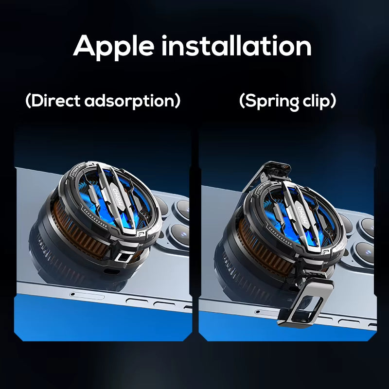 Mobile Phone Cooler Universal Magnetic Cooling Fan Case Radiator for Iphone 15 Pro Max Xiaomi 14 Portable Phone Cool Heat Sink