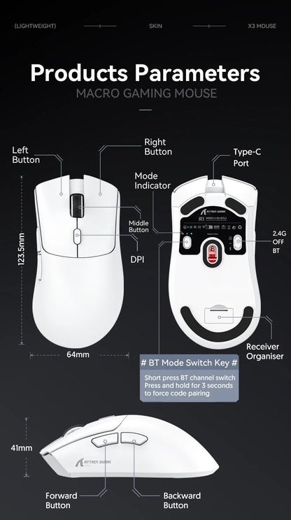 Wireless Gamer Bluetooth Mouse